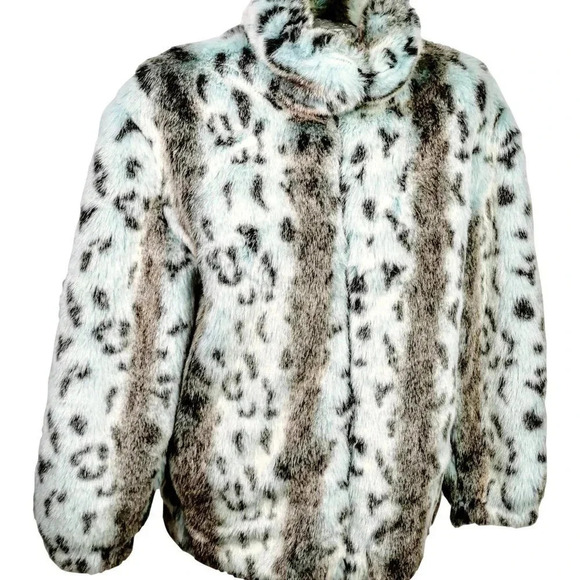 Vintage Polar Magic Jacket and Hat  Blue Faux Fur Size S Movie Star circa 70s - Picture 9 of 15